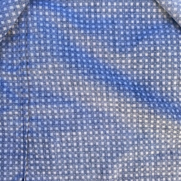 Soul of London Men’s Medium Bottom Down Blue Long Sleeve Shirt RN83962 - Picture 6 of 7